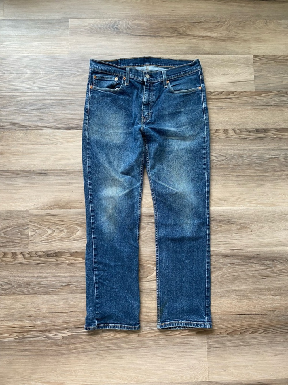 Levi's Men's Straight Jeans in Washed Blue